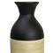 Elegant Black or White Cylinder Shaped Tall Spun Bamboo Floor Vases, Embellished with a Glossy Lacquer, and Enhanced with Natural Bamboo Finish - Stylish Home Decor, Heights of 31 and 23.5 Inches